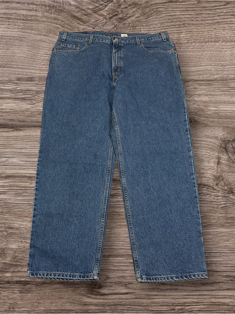 Levi's Men's Relaxed Straight Leg Medium Wash Denim Jeans Size 42x30